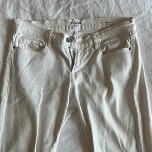 Frame Denim - Le Garçon white skinny jeans, size 27, in great condition